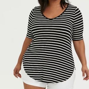 Like new super soft striped t shirt Torrid size 3